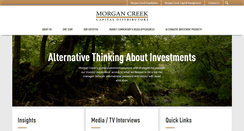 Desktop Screenshot of morgancreekfunds.com